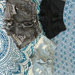 JEAN SHORTS PACK OF 3!!